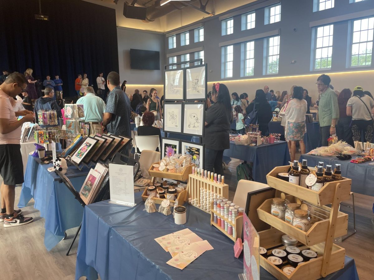 Art displayed at the “Autism and Art” exposition on the second floor of the Boynton Beach Arts and Cultural Center on April 6. 