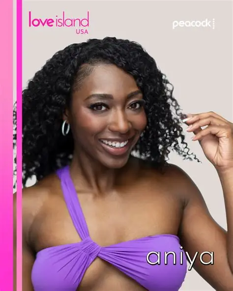 Official headshot of contestant Aniya Harvey, courtesy of the Love Island USA Instagram page.