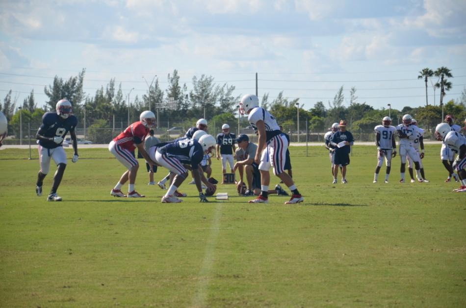 FAU football practices its new defensive scheme on Friday, Aug. 26. Photos by Christine Capozziello.